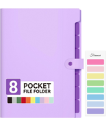 Expanding File Folder with 8 Pocket, Letter Size Accordion File Organize... - $224.85 MXN