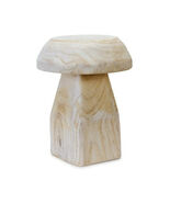 Wood Mushroom Stool 15.5&quot;H - 790769 - $1,871.53 MXN