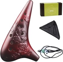 Zycsktl Adult Beginner 12 Hole Alto C Clay Ocarina, Natural, Antique Color. - £31.65 GBP