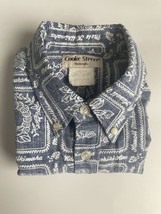 Hawaiian Button Up Christmas Short Sleeve Shirt Men S Cooke Street Honolulu - £14.88 GBP