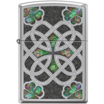 Zippo Lighter - Celtic Trinity Knot High Polish Chrome - 854427 - $35.06