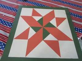 Floyd County Wood Barn Quilt Handmade Primitive Rustic Country Wall Decor - £43.06 GBP