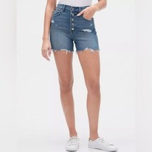 Gap High Rise Destructed Jean Shorts Size 14/32 NWT - £21.83 GBP