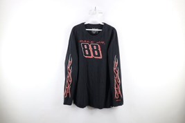 Vintage NASCAR Mens XL Faded Tribal Flames Dale Earnhardt Jr Long Sleeve T-Shirt - £35.57 GBP