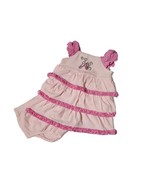 Baby Girl&#39;s Ballerina Dance Shoes Pink Ruffled Tiered Dress Set, Size 6 ... - $145.14 MXN