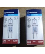 Lot of 2 Westinghouse Lighting 0444210T3 Halogen Capsule Lamp 10W 12V G4... - $2.73 CAD