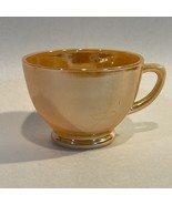 UNMARKED Cup Peach Luster 8oz Fire King Anchor Hocking Smooth - $21.28