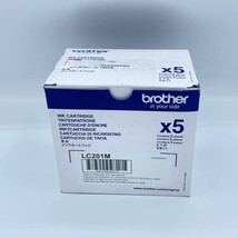 5 Pack Brother LC201M Genuine Magenta Ink Cartridge Innobella in Box Exp 06/2020 - £19.50 GBP