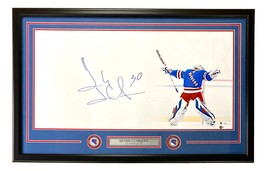 Henrik Lundqvist Signed Framed 16x32 Rangers Limited Edition Photo 1/30 ... - $436.49