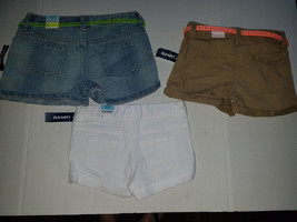 Old Navy  Girls  Shorts Various Sizes  Nwt  Jean White or Khaki - $14.99