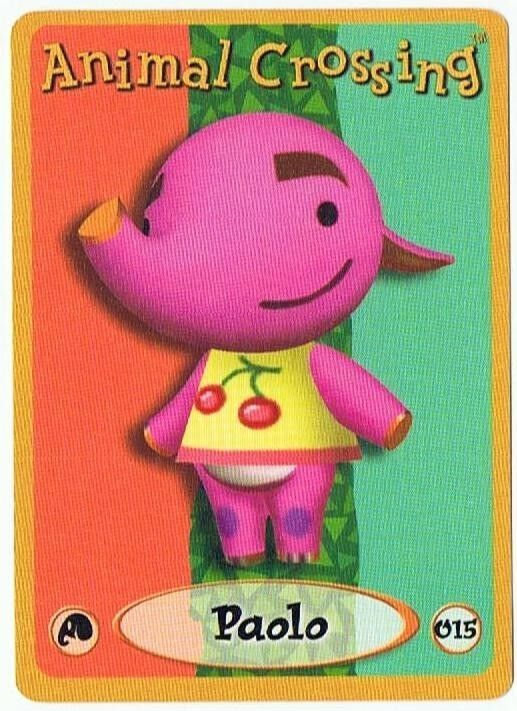 Primary image for Animal Crossing 2002 Paolo Character Card Villager E-Reader 015 Nintendo GBA