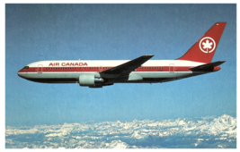 Air Canada Boeing 767 Airplane Postcard - $9.89