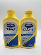 2 Dr. Scholl&#39;s Odor-X Odor Fighting Foot Powder 6.25 oz Each    Bs110 - £38.33 GBP