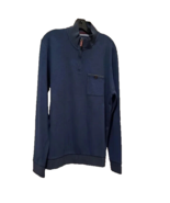 Ted Baker Men&#39;s Textured Long Sleeve Half Zipped Pullover Sweater Navy S... - $730.82 MXN