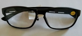 Plastic Framed ~ Reading Eye Glasses ~ Black Frames ~ +3.00 Strength ~ K48 - £11.78 GBP