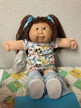 RARE Vintage Cabbage Patch Kid Girl Brown Hair Brown Eyes HM#10 KT Factory 1986 - £200.45 GBP