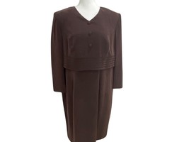 Patrick Collection Silk Dress Size 16 100% Silk Completely Lined Vintage Y2K - £32.54 GBP