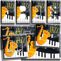 Jazz Saxophone Piano Light Switch Outlet Wall Plate Music Studio Lounge Hd Decor - £8.91 GBP+