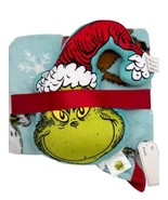 RARE NEW Dr. Seuss The Grinch Max Pillow Fleece Throw Blanket SET 40x50&quot;... - $680.66 MXN