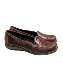 Clarks Bendables Womens Brown Leather Slip On Comfort Loafers Size 7 New... - £25.24 GBP