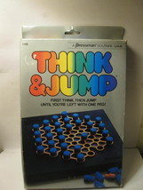 1984 Pressman Solitaire Game #112: Think &amp; Jump - complete with box - $11.50
