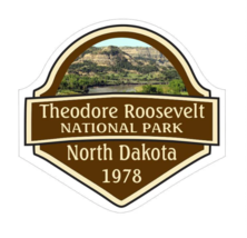5&quot; theodore roosevelt national park north dakota 1 bumper sticker decal usa made - £21.10 GBP