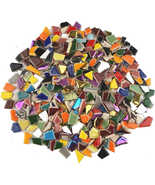 Lanyani Vibrant Broken Ceramic Tiles for Crafts Mosaics,Irregular Polish... - $28.43