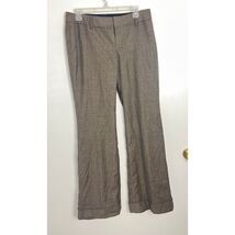 Banana Republic Martin Fit Dress Pants Women’s 2 Wool Blend Gray Plaid L... - $45.86 CAD