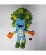 Rio 2016 Olympics Paralympic Blue Green Tom the Mascot 15” Tree Leaves P... - $21.95