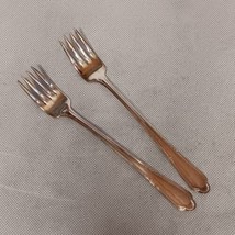 International Silver Laurel 1934 Grille Forks 2 Silverplated 7.675&quot; Cunn... - $9.95