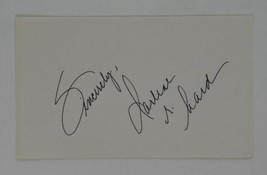 Darlene Hard Signed 3x5 Index Card Autographed Tennis HOF - £47.03 GBP