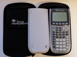 TI-84 Plus Gray Silver Edition Calculator Slip Battery Cover Meade Case Working - £41.88 GBP