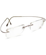Silhouette Eyeglasses 7395 40 6073 Titan Vanilla Brown Rimless 54[]21 150 - $99.99