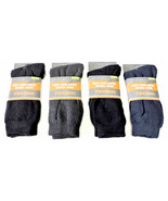 4 Pair Mens Warm Thermal Socks Cotton Rich Size 10-13 Cushioned Heel &amp; Sole - £7.78 GBP