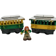 GeoTrax Train Trolley Cars Chatty Chirpy Sally The Friendliest Team Fisher Price - £11.85 GBP