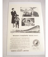 1957 Railroad Ad Northern Pacific Railway North Coast Limited Vista-Dome - £6.30 GBP