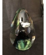 Vintage Paperweight Green/Clear/Black 4&quot; tall 2 1/2 wide at Widest Point... - $13.70 CAD