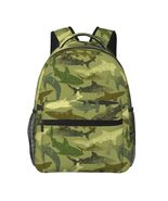 shark Camouflage Camo school backpack back pack  bookbag  for boys  kids... - £21.23 GBP