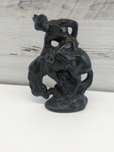 Western Figurine Sculpture, Cowboy Statue - Bronco Rider - Minor damage-see pics - £42.46 GBP