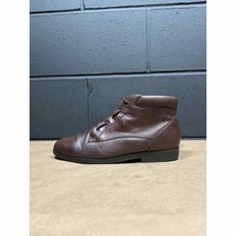 Vintage Danexx D-Mustang Brown Leather Ankle Booties Women’s Sz 8 M - £23.92 GBP