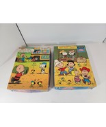 Lot of 2 Snoopy and Friends Vintage 63pc Puzzles Complete Crafting Hang ... - $476.67 MXN