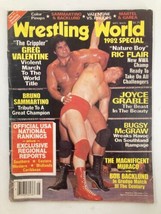 VTG Wrestling World Magazine 1982 Greg Valentine and Ric Flair w Poster No Label - $13.25