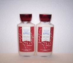 Bath &amp; Body Works Winter Candy Apple Shea &amp; Vitamin E Body Lotion x2 - £21.22 GBP