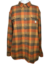 Carhartt Men’s XL Loose Fit Heavyweight Flannel Shirt Work Wear Outdoors - AC - £24.63 GBP