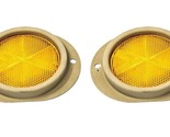 TAN &amp; Amber Reflector Pair fits all HUMVEE M101 M998 Military Truck &amp; Tr... - £23.94 GBP