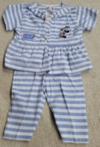 Vintage Disney Baby 6-9 Months Minnie Nautica Wear Top &amp; Bottom Set - £18.85 GBP