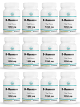 12 Pack D-Mannose, relief and cleanse urinary tract bladder-60 Capsules x12 - £253.22 GBP