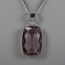 925 Sterling Solid Silver Amethyst Gemstone Handmade Pendant Women Gift PSV-2326 - £29.36 GBP+