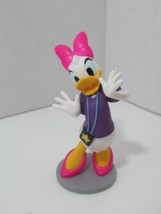 Disney Daisy Duck figure purple top star badge pink bow cake topper - £7.78 GBP