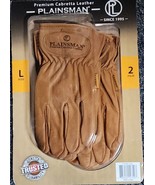 Two (2) Pair ~ Plainsman™ Premium Cabretta Leather Gloves ~ Large (L) ~ ... - £29.41 GBP